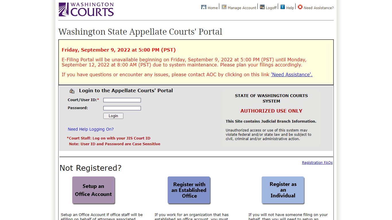 Washington State Appellate Courts