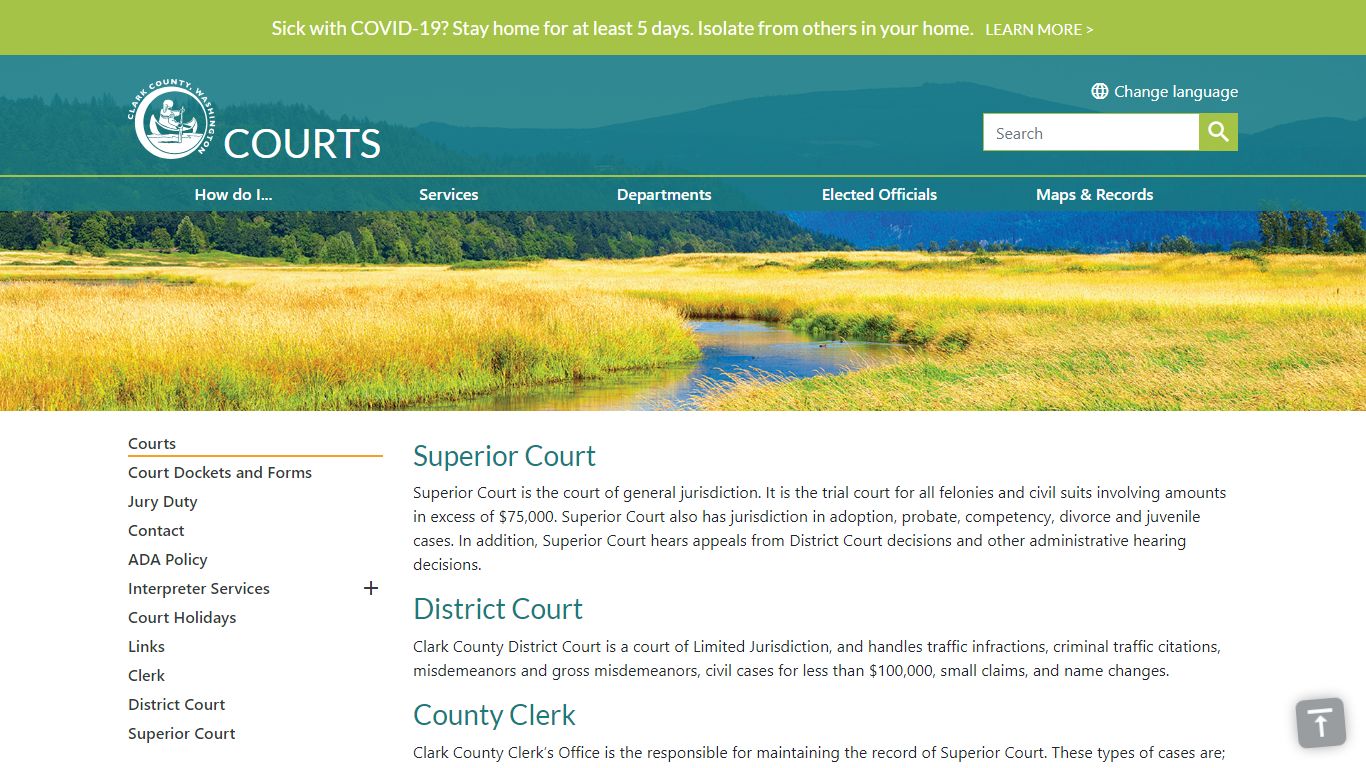 Courts Home | Clark County